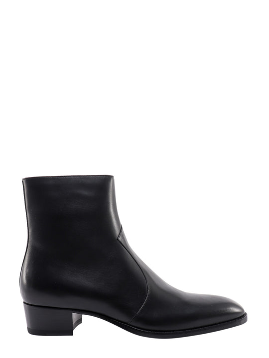 Leather Ankle Boots With Leather Sole