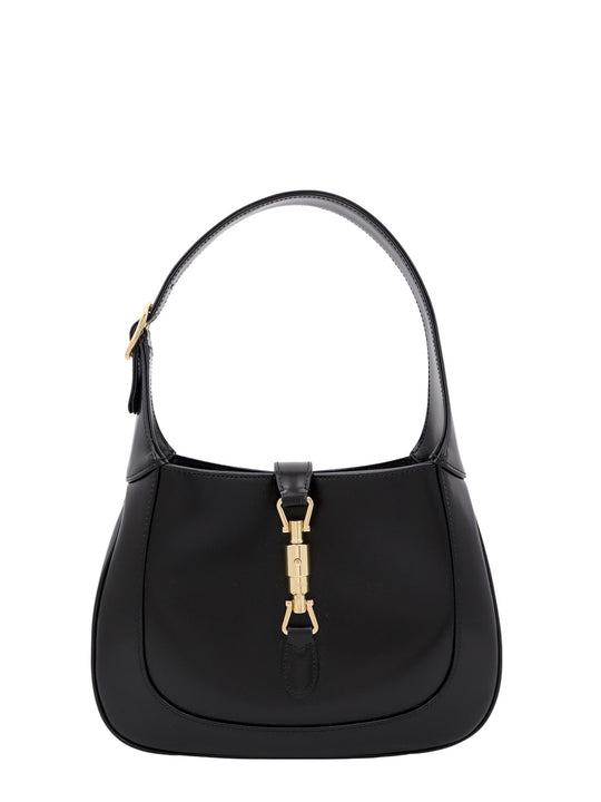 Leather Shoulder Bag With Metal Details