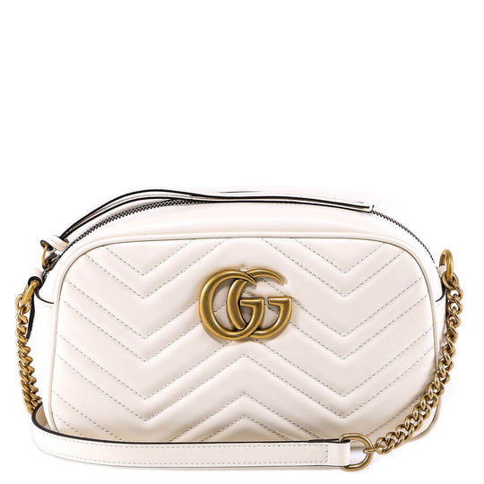 Matelassé Leather Shoulder Bag With Metal Gg Logo