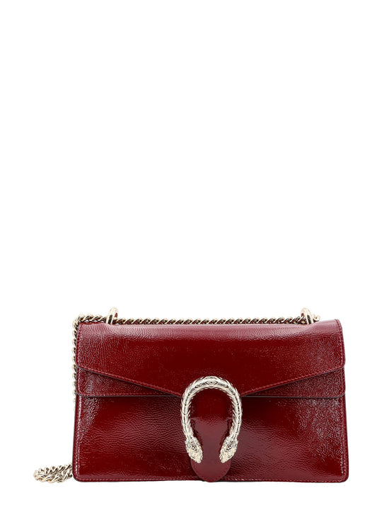 Dyonisus Gucci Rosso Ancora Patent Leather Shoulder Bag