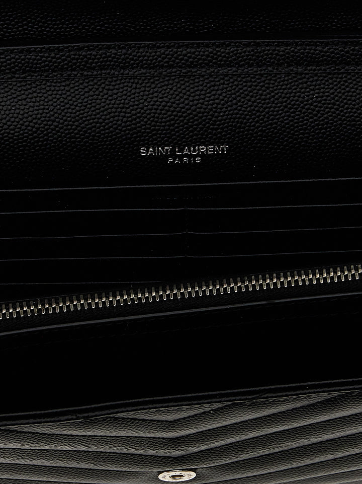 Saint Laurent Cassandre Clutch - Black | f3009bc11b64bff60b35ac7d7622b1cf85918699