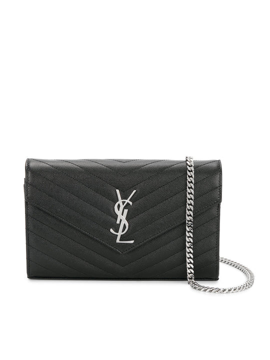 Classic Cassandre Chain Wallet In Grain De Poudre Leather