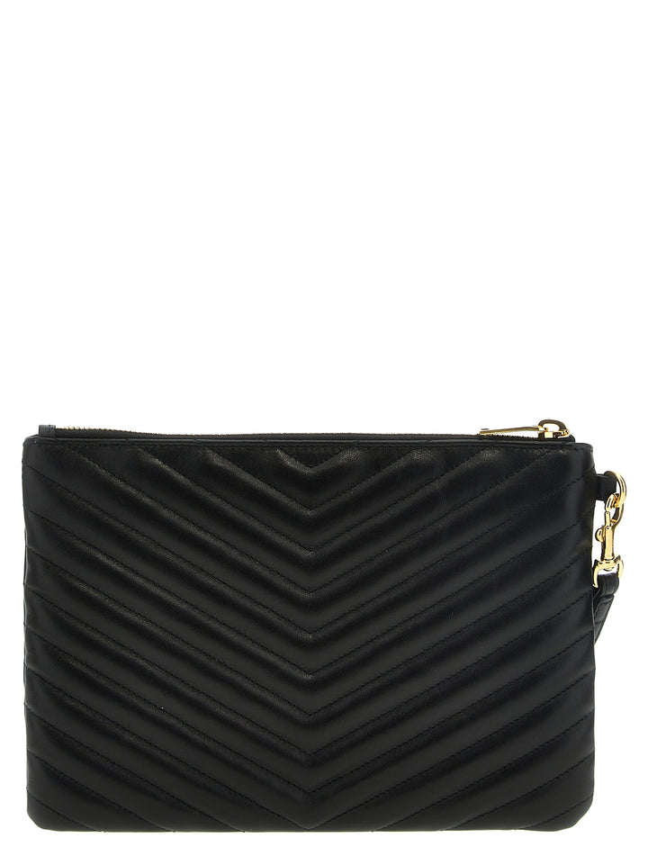 Saint Laurent Cassandre Clutch - Black | 43414418c63d82c7fe907d9b197639ebd7faca0f