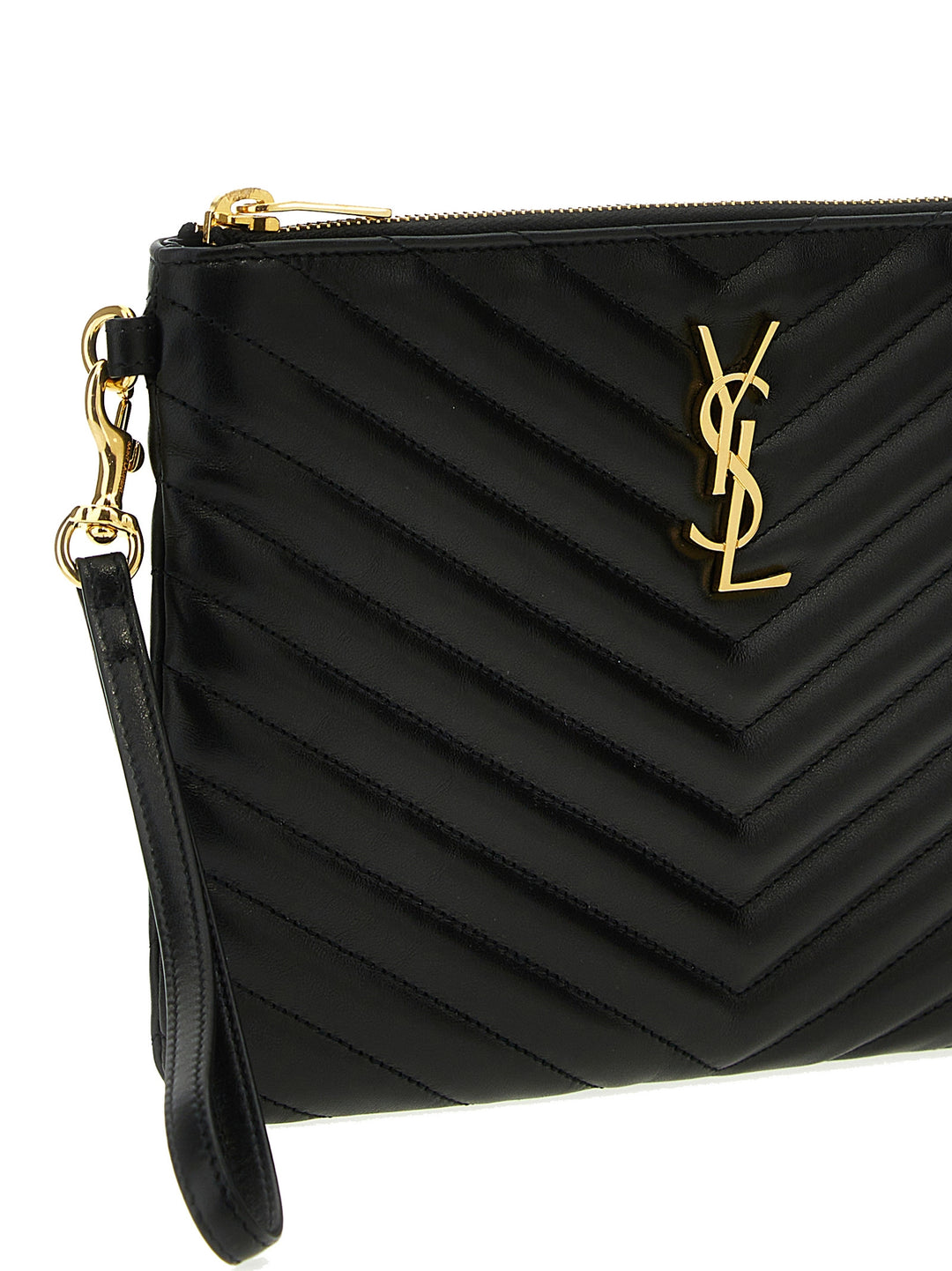Saint Laurent Cassandre Clutch - Black | cd431ae641660bcc81ffe50b03bd55489c8fad48