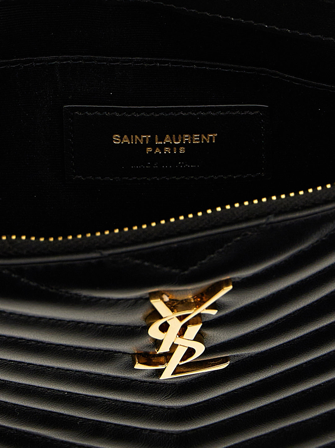 Saint Laurent Cassandre Clutch - Black | 9f9ff8b8eeffdd751441f6cbd15dcae7995d876c