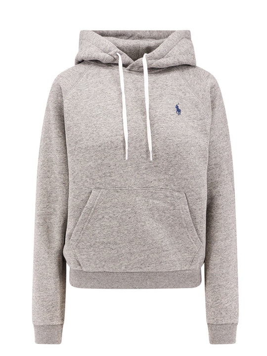 Cotton Sweatshirt With Embroidered Logo