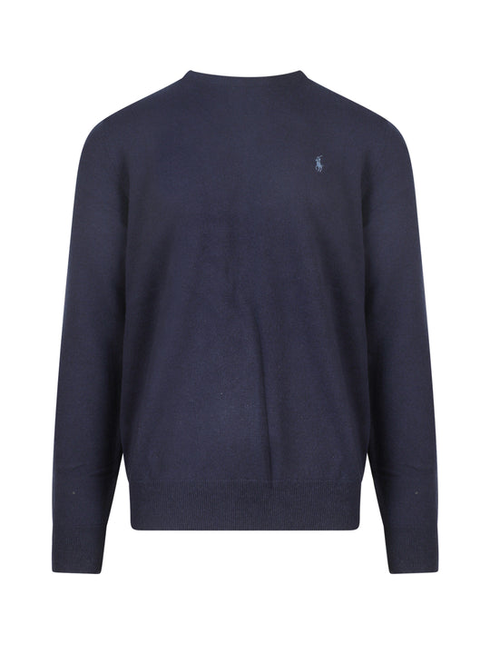 Regular Fit Responsible Wool Sweater With Embroidered Logo