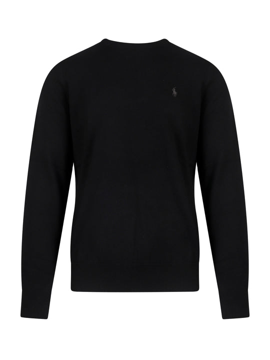 Regular Fit Responsible Wool Sweater With Embroidered Logo