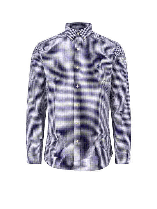 Slim Fit Buttoned-Down Stretch Fabric Shirt