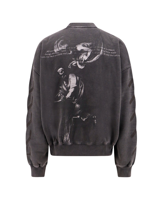 Cotton Sweatshirt With Frontal 'Off' Logo