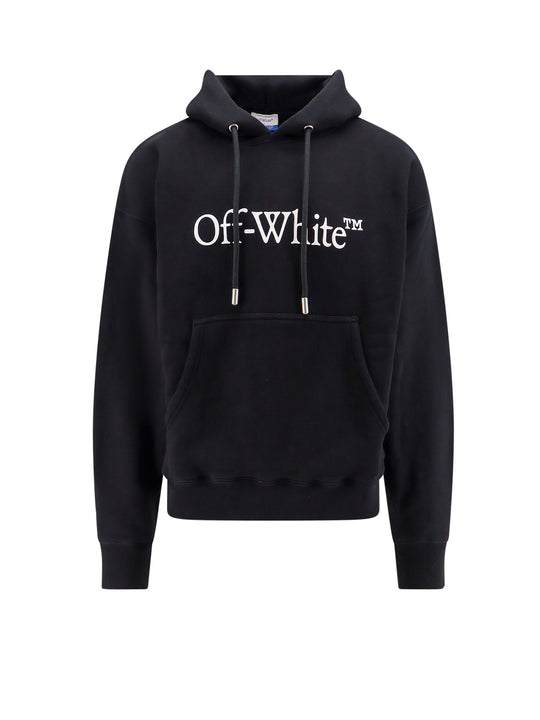Cotton Sweatshirt Whit Frontal Logo Print