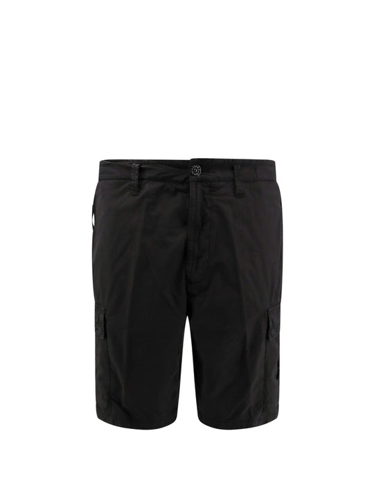 Cotton Bermuda Shorts With Removable Iconic Patch