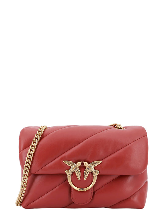 Matelassé Leather Shoulder Bag With Iconic Love Birds Buckle