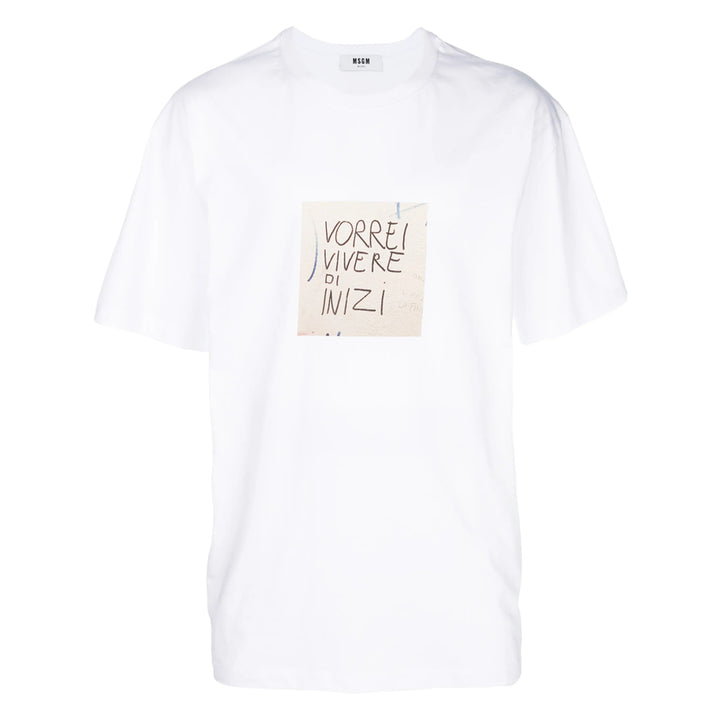 Msgm T Shirts - White | a377ddd587f710681bb5888cb0db3edd06eca3c6