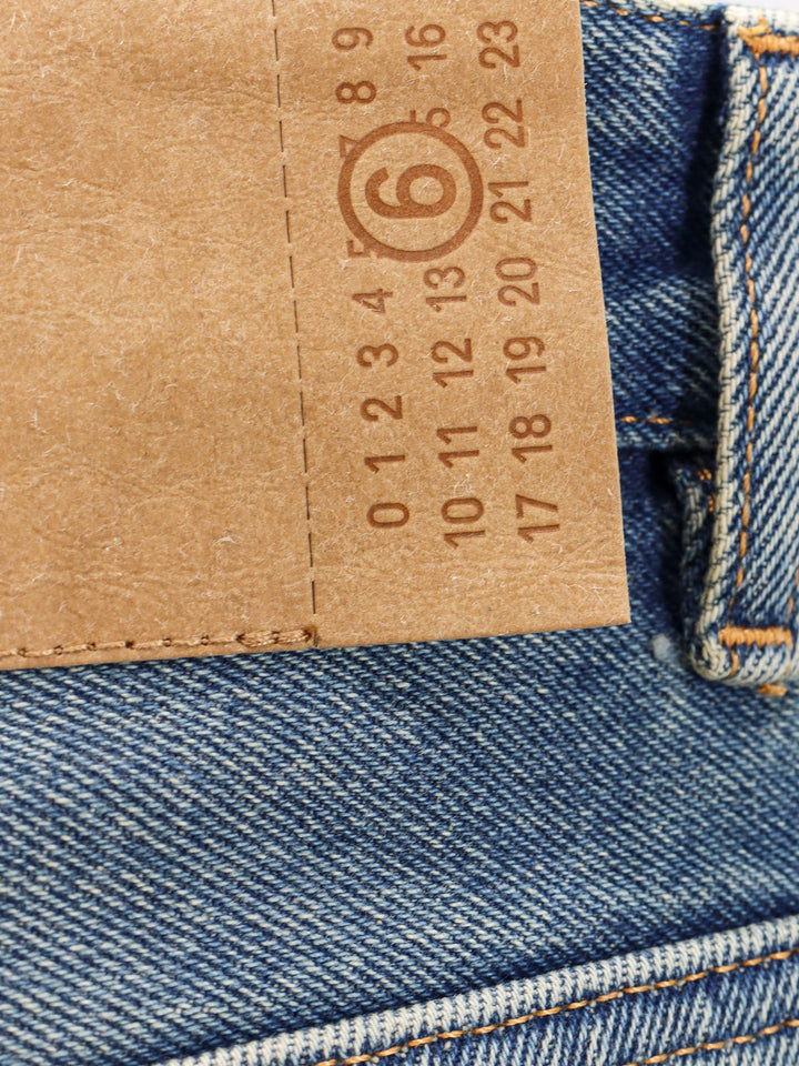 Mm6 Maison Margiela Jeans - Blue and green | 690f3bc314052e45bb8a8bc377fab755554eceb4