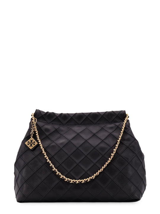 Stitched Leather Shoulder Bag