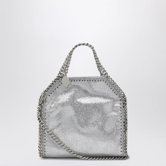 Metallic Micro Falabella Tote Bag