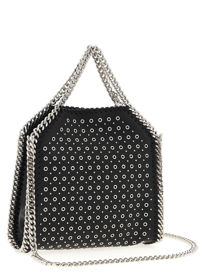 Stella Mccartney Tiny Falabella Hand Bags - Black | e97eff8a31cdf63a69da53d32aaf8e5f102a3bd4