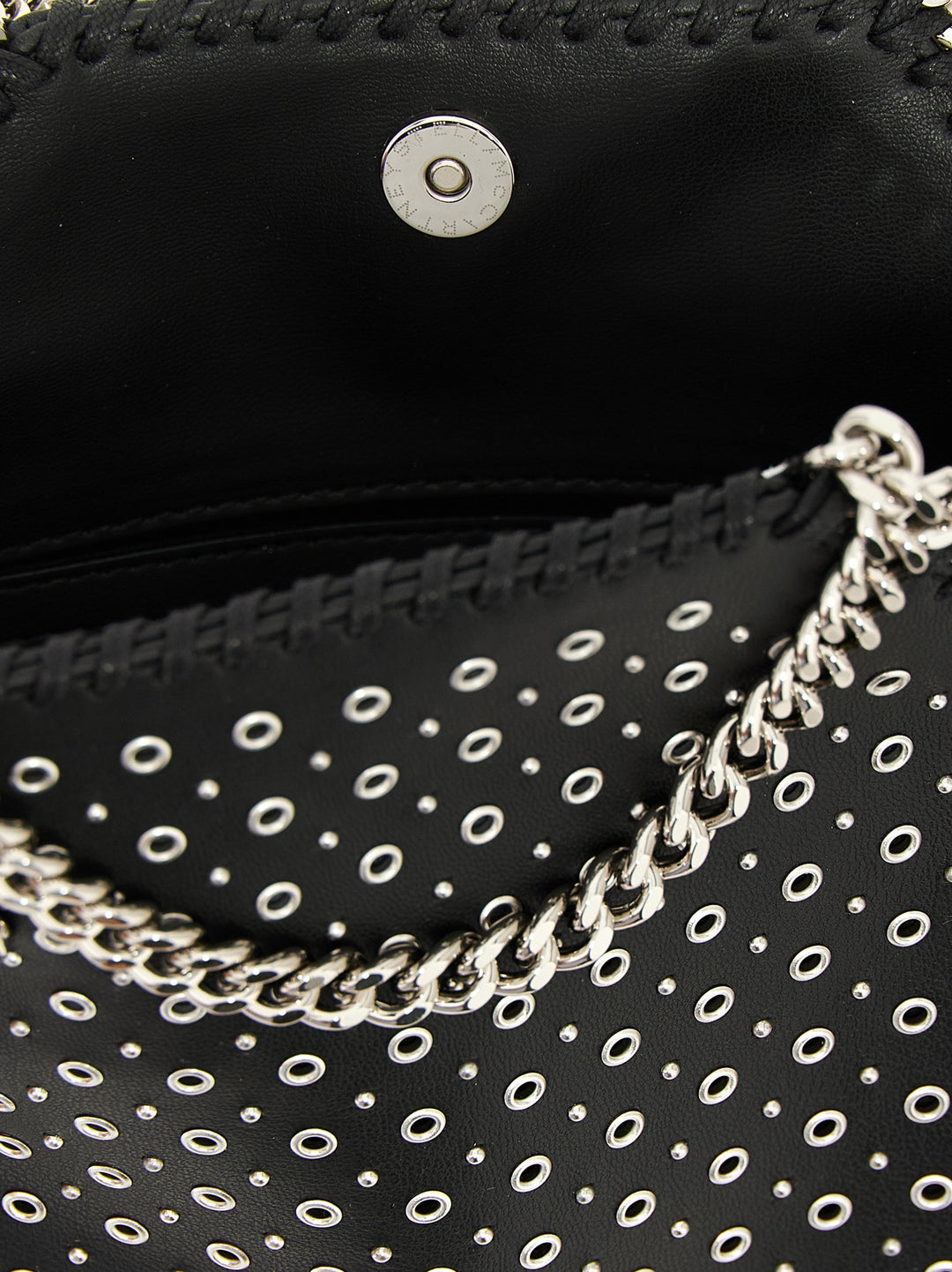 Stella Mccartney Tiny Falabella Hand Bags - Black | ee388bf83aa8026338eca5f4ac38f1e1d6ec2de5