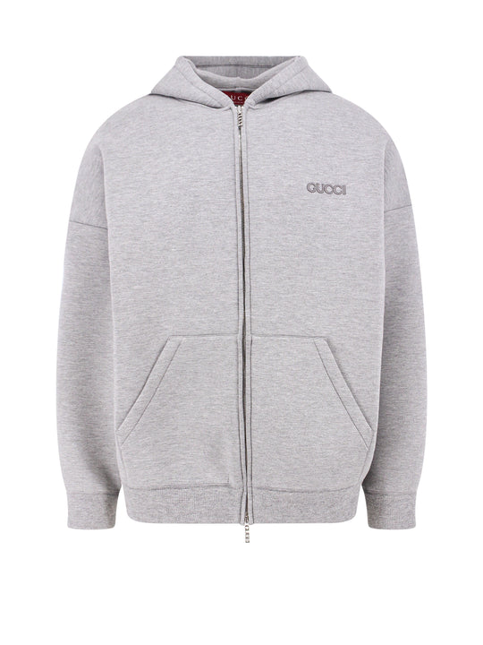 Neoprene Sweatshirt With Gucci Patch