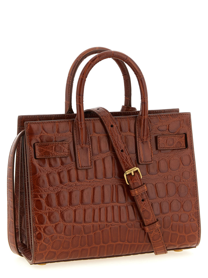 Saint Laurent Sac De Jour Hand Bags - Brown | 40a5b124f13a63a32fc843987cb92662d84899a4
