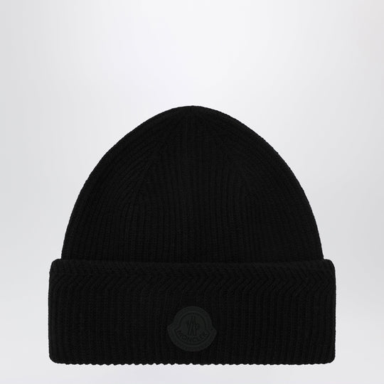 Black Wool And Cashmere Beanie