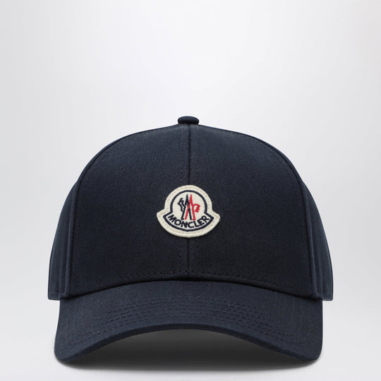 Baseball Cap With Front Patch In Cotton Blue