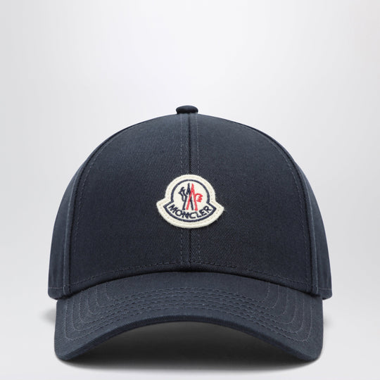 Navy Blue Baseball Cap With Logo Patch