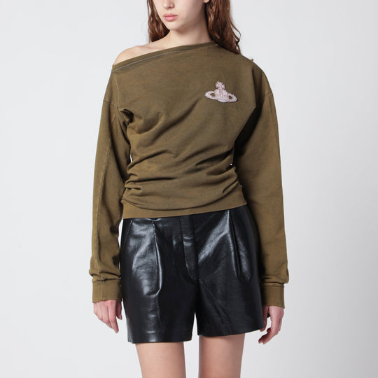 Green Hebo Sweatshirt With Orb Logo