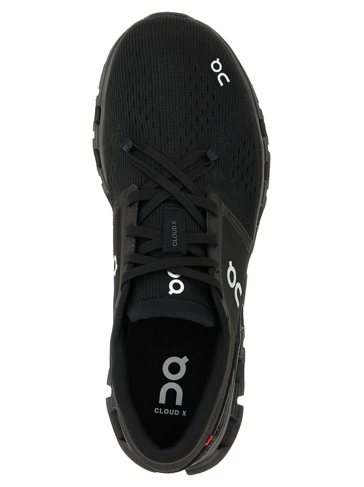 On Cloud X 4 Sneakers - Black | 060b3ce256a1e5a964c25b8b40bdc00aeac69643