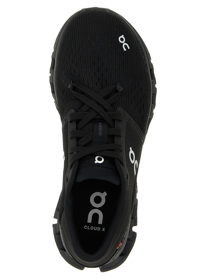On Cloud X 4 Sneakers - Black | d4964ebd34c48c0d310f04114f809f1bb81f1f23