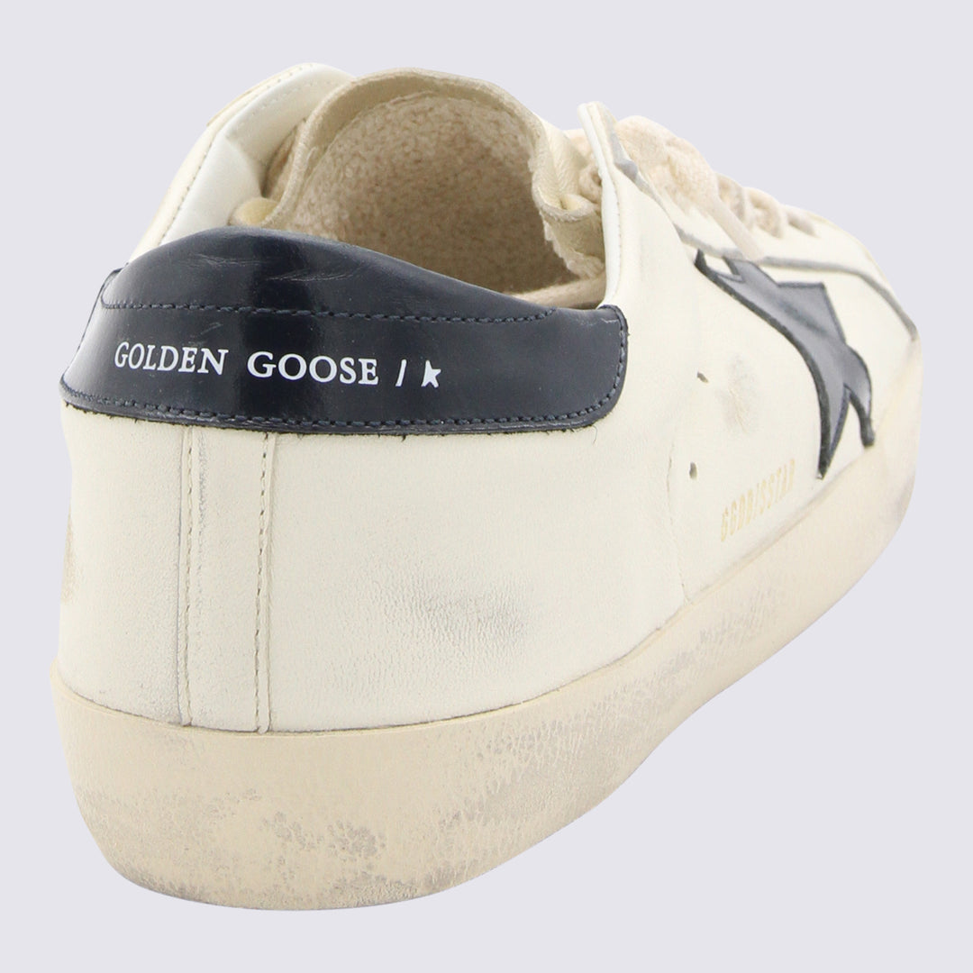 Golden Goose Sneakers - BEIGE/NIGHT BLUE | 80a3dcc3e099219977ee778860d5755860d9fc53