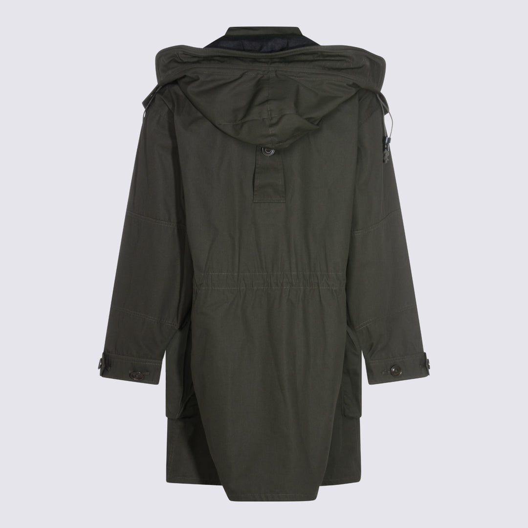 Maison Margiela Coats - Blue and green | 97a22f363f73788b4f71f5ae44e58f45bbf8cab8