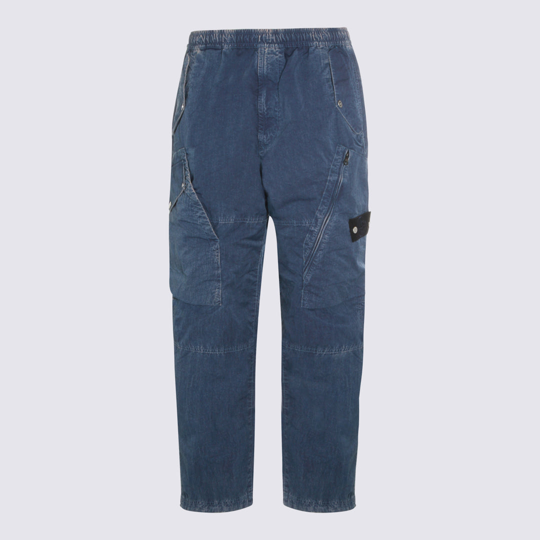 Stone Island Trousers - Blue and green | 2bab6e9932c322d8f6f5b49b204d4cad0080e071