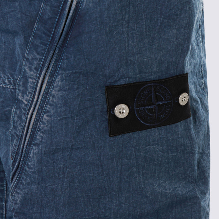 Stone Island Trousers - Blue and green | b6cd800a948057c1c075cb79063c2f1bcd533a26