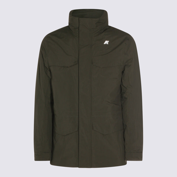 K-Way Jackets - GREEN BLACKISH | ac4d20be71f4448a0a27adf429d607e207fdbb1d