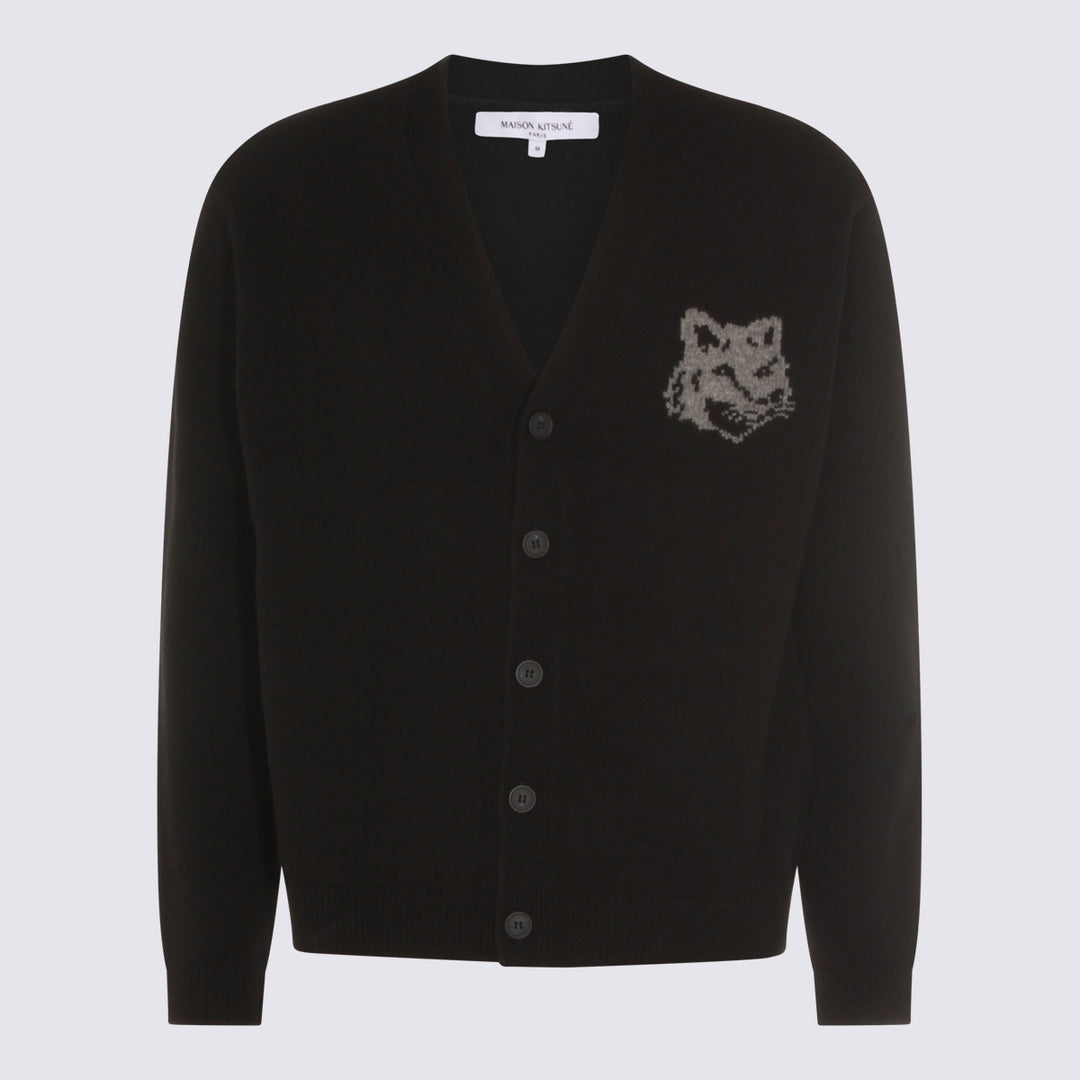 Maison Kitsune' Sweaters - BLACK/MEDIUM GREY MELANGE | c16ac80f18b5929e6741b4e7ac59eaadad8ebd43