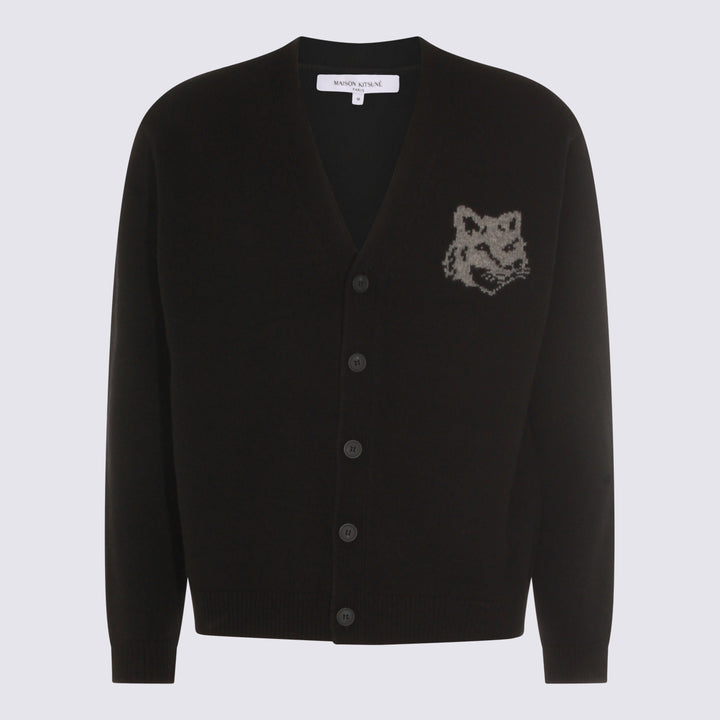 Maison Kitsune' Sweaters - BLACK/MEDIUM GREY MELANGE | c16ac80f18b5929e6741b4e7ac59eaadad8ebd43