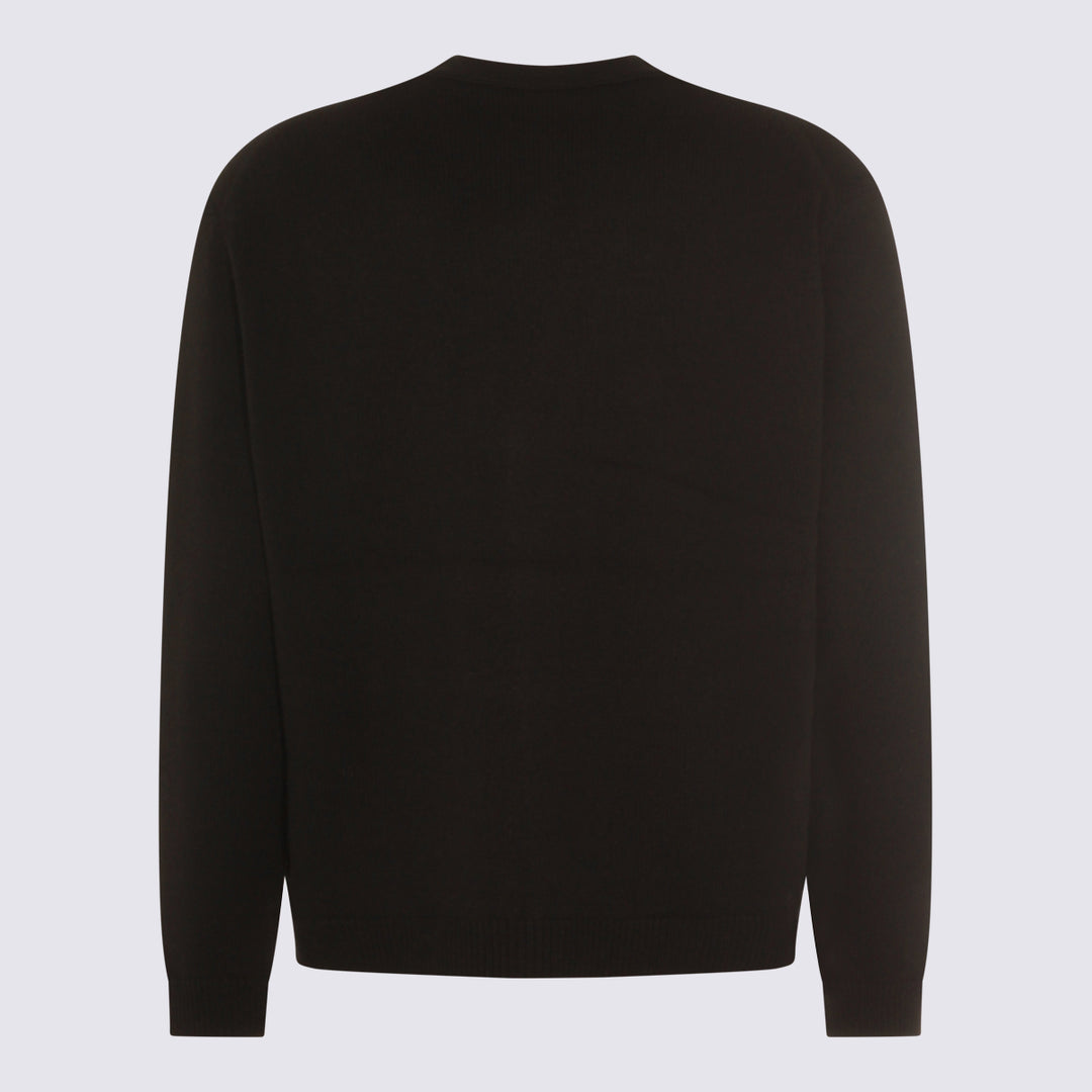 Maison Kitsune' Sweaters - BLACK/MEDIUM GREY MELANGE | 002abf0f9a5ad353f89fe0ab1d972dd4f225cca5