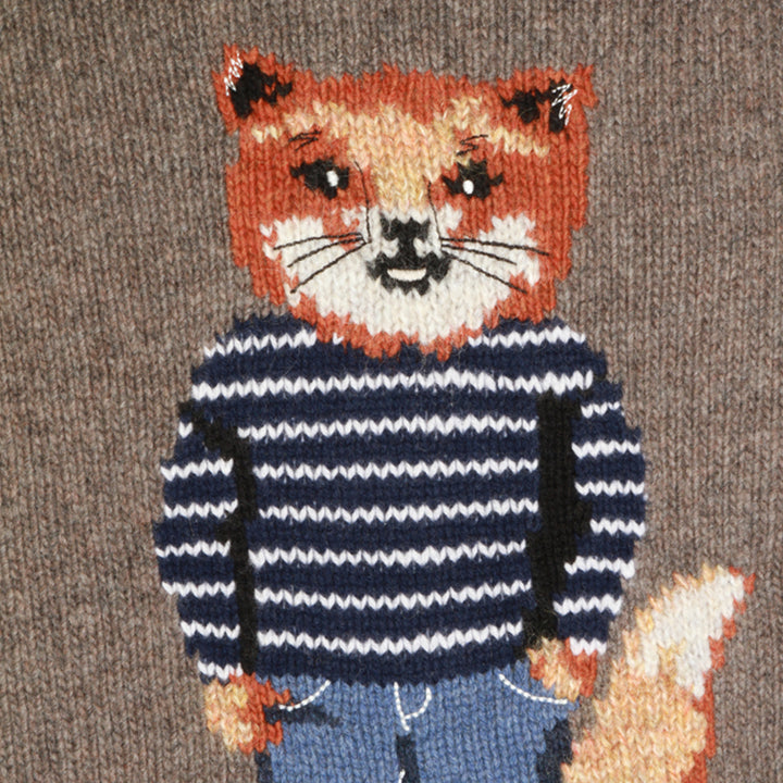 Maison Kitsune' Sweaters - Dark Grey Melange | f131b8af7904da37f320236a69d81a02b8051c5c