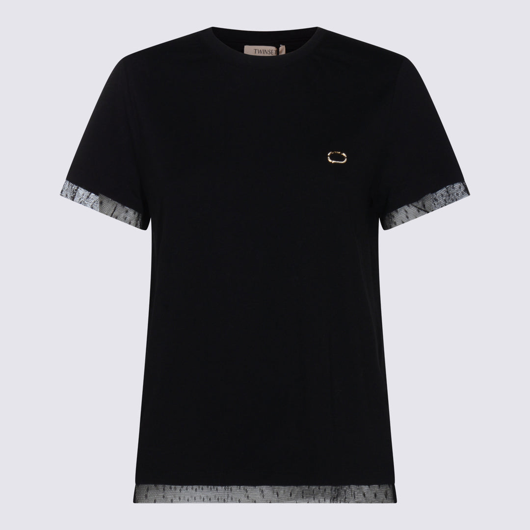 Twin-Set T-shirts and Polos - Blacks and greys | b608bc3bc6ad747d9fde81e37bdadc08796ebe86