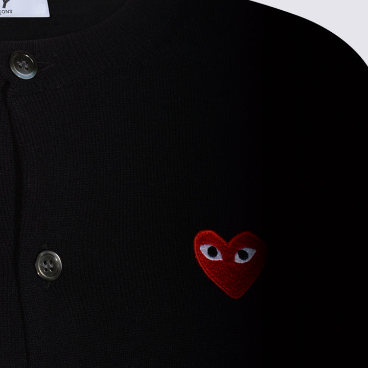 Comme Des Garcons Play Sweaters - Blacks and greys | e85812dea5c026ea9dd33de64989b5879eb2cb87