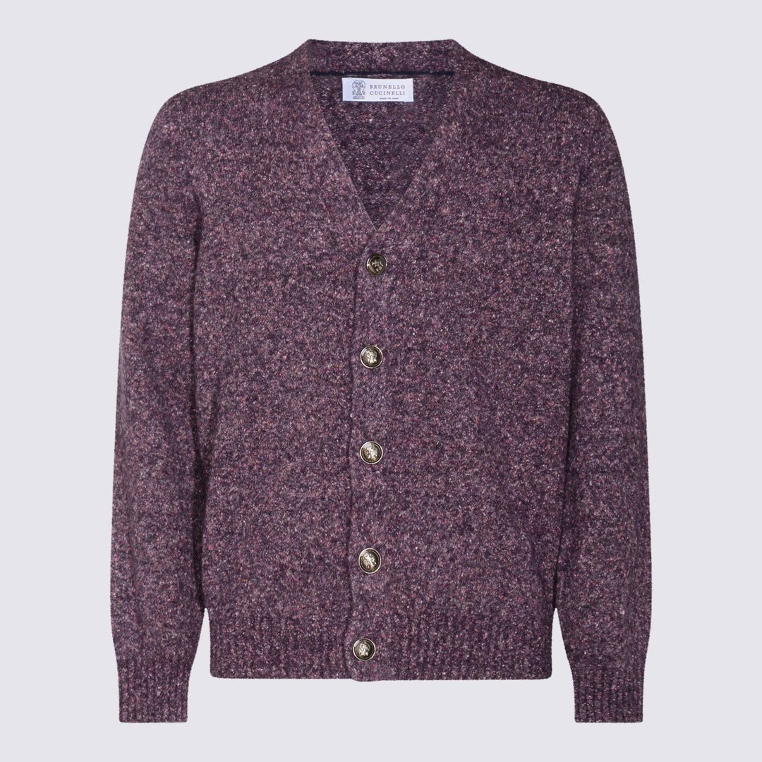 Brunello Cucinelli Sweaters - RADICCHIO+GRIGIO MEDIO | 68d10379f8e9da23c0c474f97a245ff2ea70f3c2