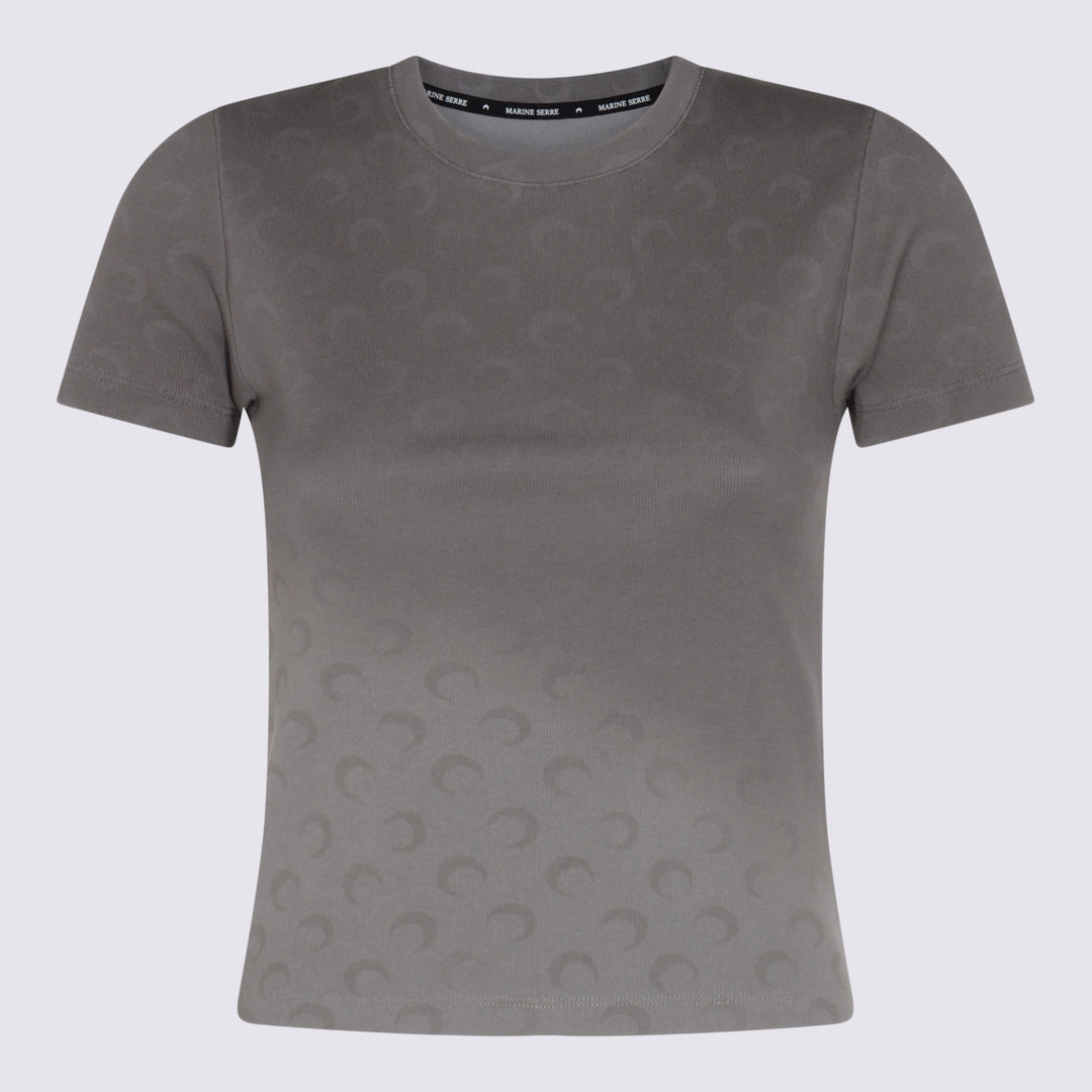 Marine Serre T-shirts and Polos - Blacks and greys | 8da6bd05d18a3dad87713570cd6d867f6b86f391