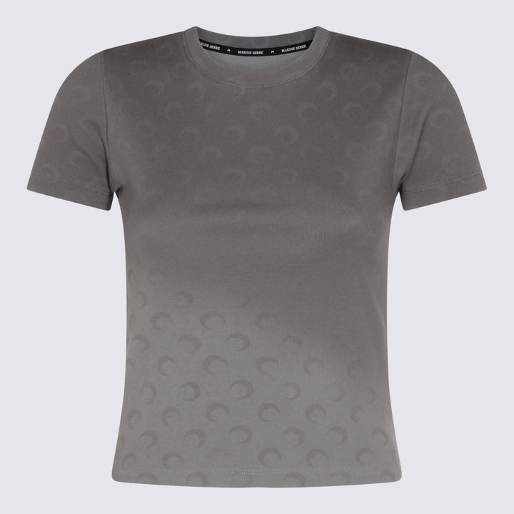 Marine Serre T-shirts and Polos - Blacks and greys | 8da6bd05d18a3dad87713570cd6d867f6b86f391