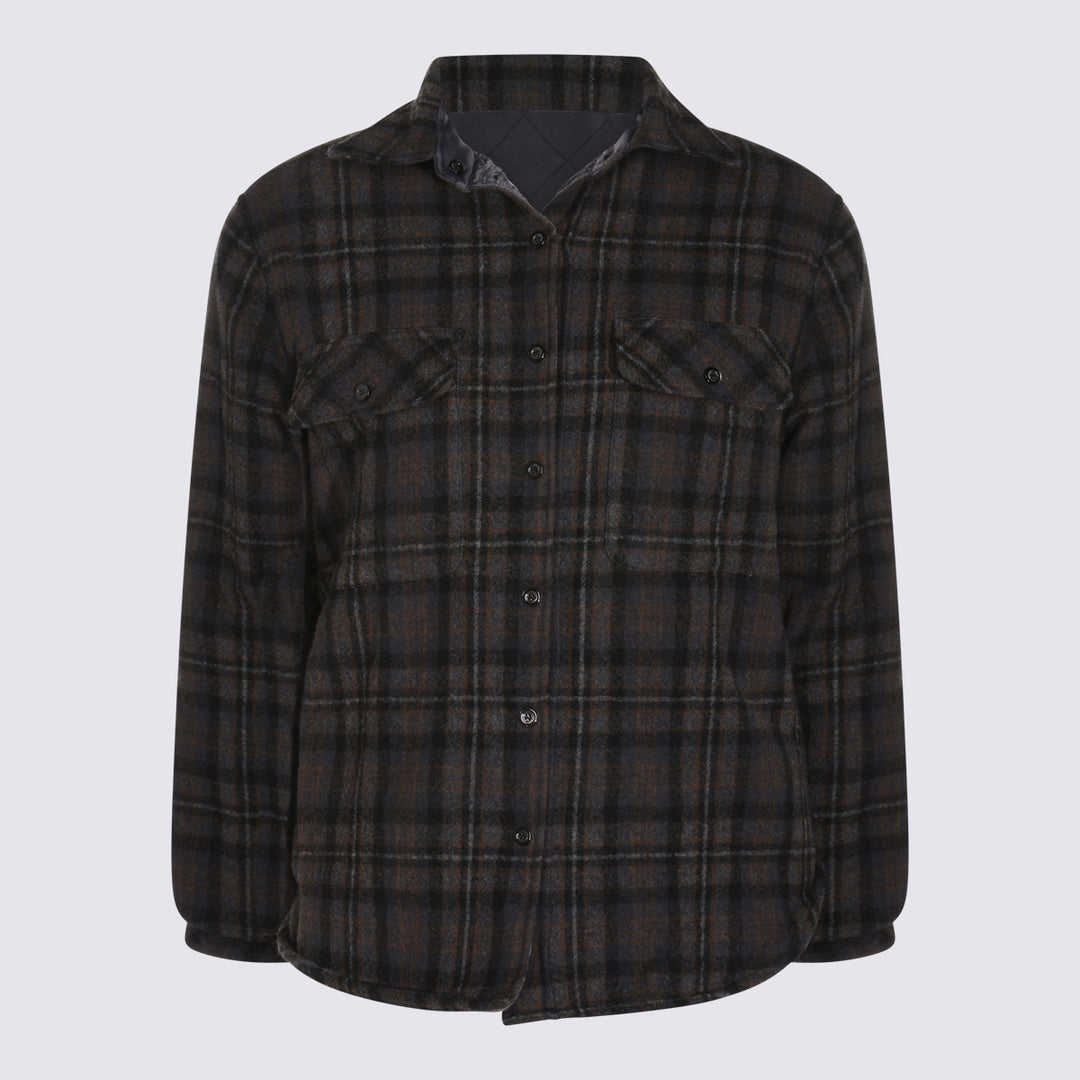 Maison Margiela Jackets - ANTHRACITE/BROWN CHECK | 549c9f2b3d4bf09299564e46a187ddbe29d132ef