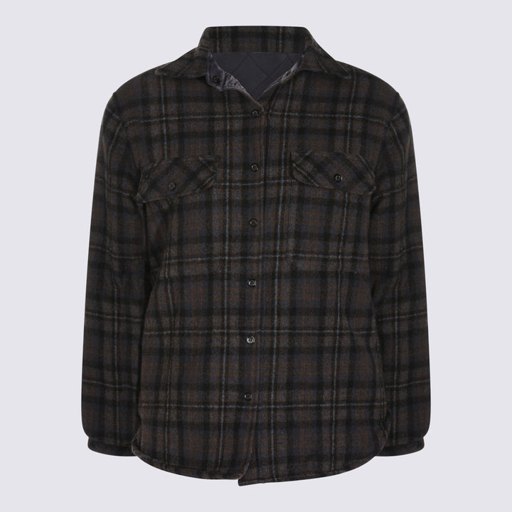 Maison Margiela Jackets - ANTHRACITE/BROWN CHECK | 549c9f2b3d4bf09299564e46a187ddbe29d132ef