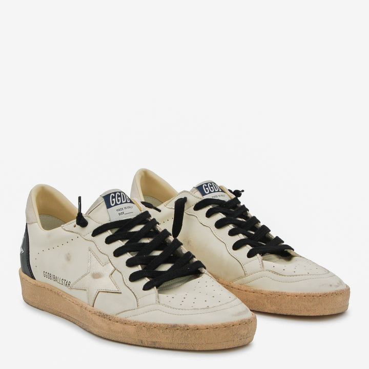 Golden Goose Sneakers - WHITE BEIGE/PLATINUM/BLACK | d4f2c64b0866c765d12f60f5257465562ffb1690