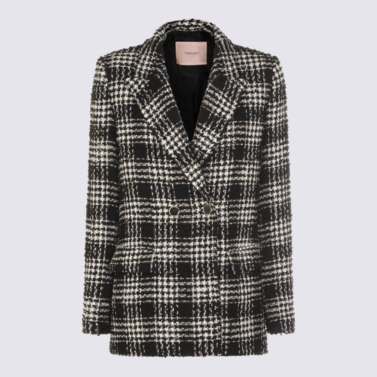 Jackets Big Check Nero/Neve