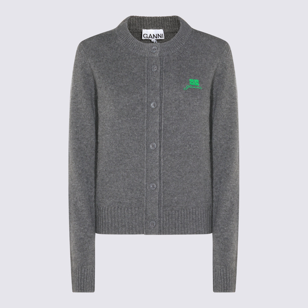 Ganni Sweaters - CHARCOAL GREY | f9ad35501eb6cc4528e1d5e95b0187345050fd44